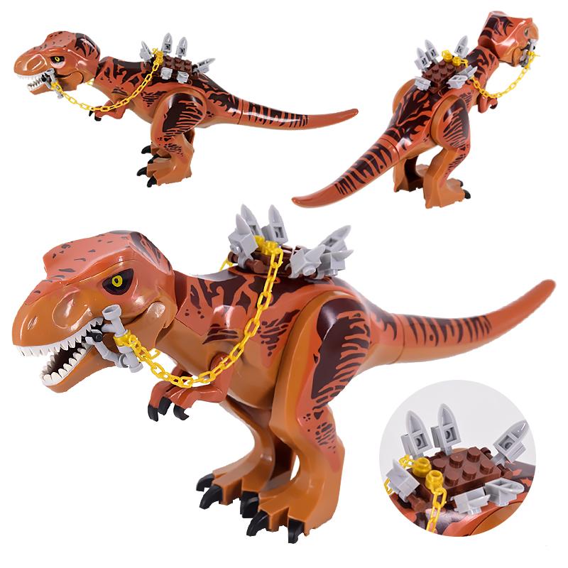 Jurassic Dinosaurs Building Blocks Brachiosaurus DIY Big Size Tyrannosaurus Action Figure Models Children Toys Animals Gifts