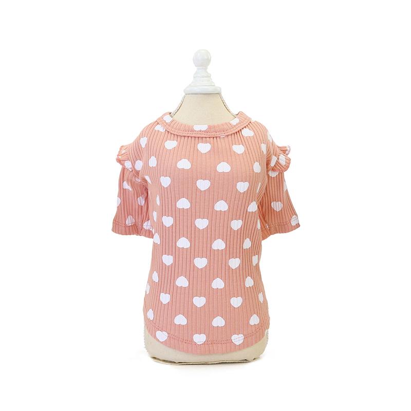Autumn Winter Cotton Pet Dog Clothes for Small Dogs Love Print Puppy Cat Sweater Shirt Yorkies Shih Tzu Shirts Mascotas Clothing