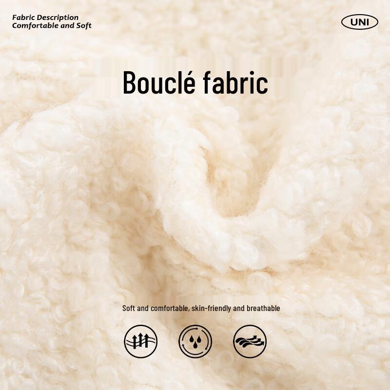 unifree Women's Hooded Faux Shearling Toggle Coat