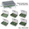 Clear Lid Tackle Box Case Fishing Lures Baits Hook Storage Case Multi Compartment Fishing Tackle Storage Box