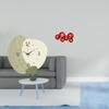 Whispering Timepiece Adorned with Festive Paper Fans Elegant Wall Clock And Chinese Year