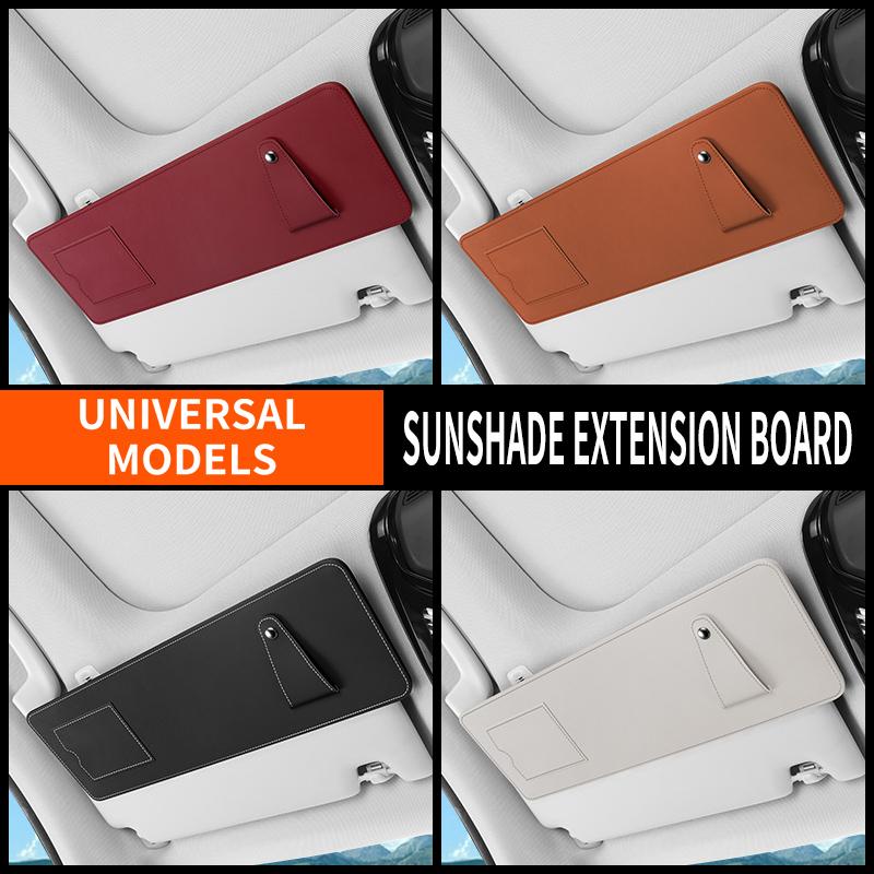 Car Sun Visor Extender Can Store Sundries Sun Blocker Car Window Glasses And Card Storage Blocker Universal For Auto Accessories