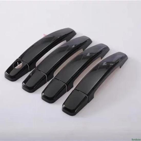 For CHEVROLET Holden Captiva Cadillac BLS 2004-2011 Glossy Black Chrome Car Door Handle Cover Trim Stickers Styling Accessories