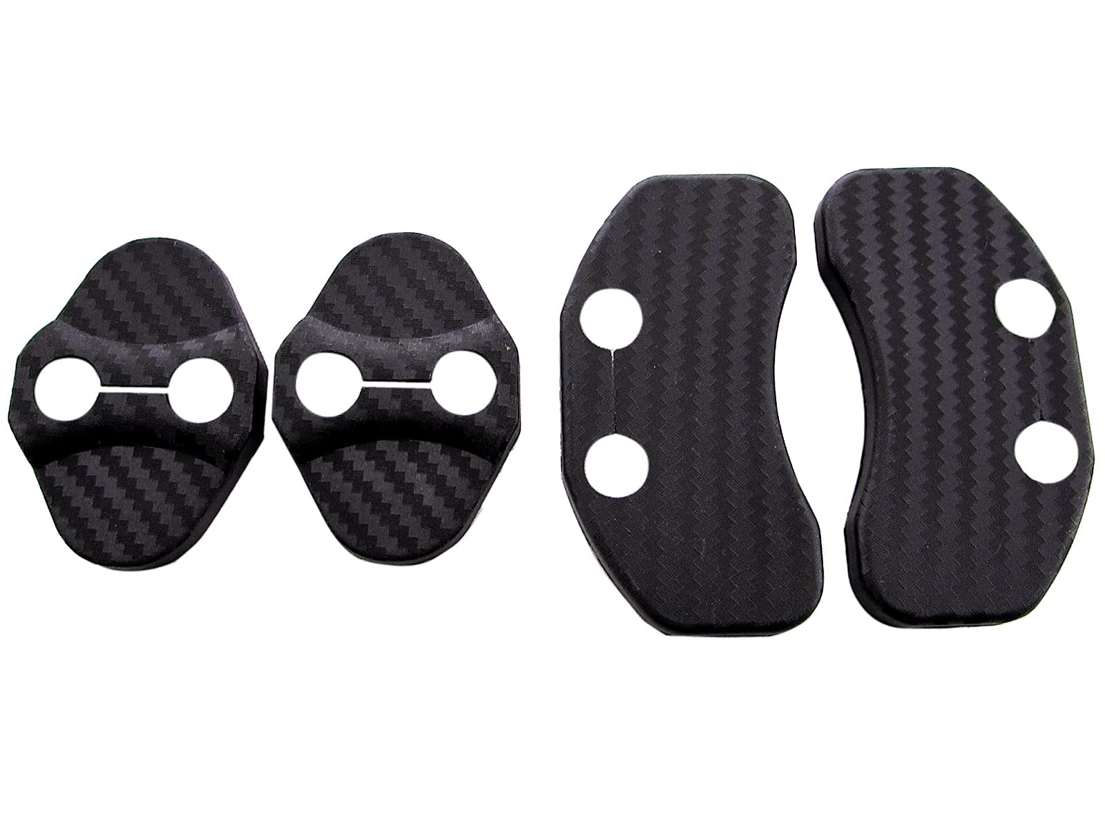 BRIGHTZ Spacia MK53S Carbon Style Door Striker Cover 4PC [STRIKER-019]
