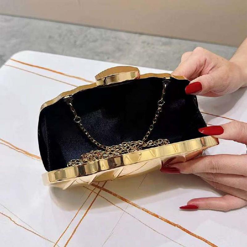 Shoulder Bag Fashion Crossbody Evening New Arrival Chain Tin Box Clutch Gold Women Woman Handbags Luxury High Quality Novelty