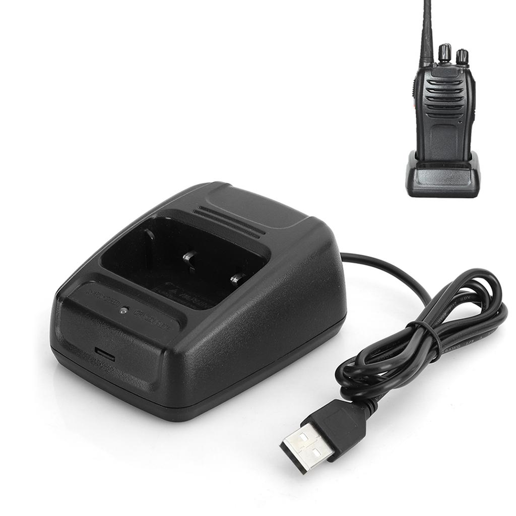2pcs Interphone Walkie Talkie for Baofeng BF666S BF777S BF888S USB Charger  Battery Charger with Charging Indicator