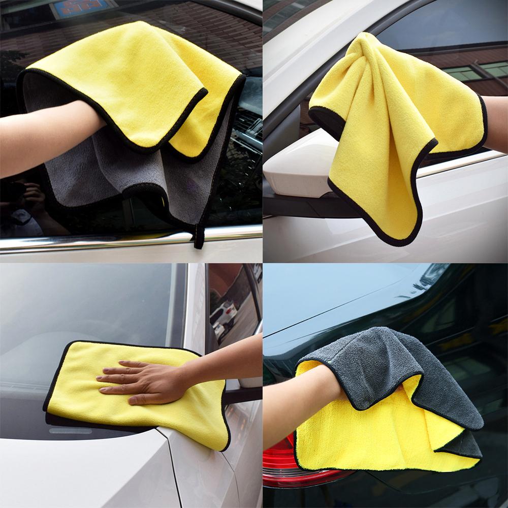 30x3 0/60CM Auto Waschen Mikrofaser Handtuch Auto Reinigung Trocknen Tuch Säumen Auto Pflege Tuch Detaillierung Auto waschen Handtuch Für Toyota