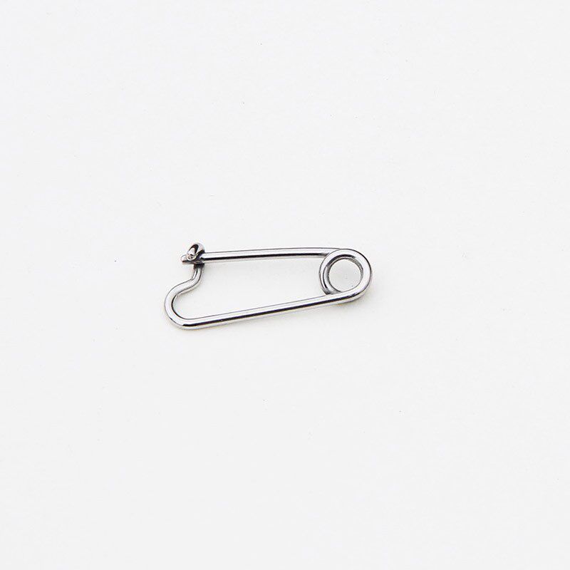 

Fashion Fashion Stud Earrings New Arrival Creative Cute Unique Funny Clip Titanium Steel Eyebrow Ring Punk Adhesive Nail Earrings for Women Steel Color, Single Unit