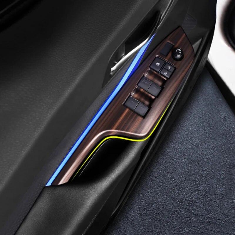 For Toyota C-HR CHR 2016 2017 2018  Window Lifter Panel Frame Covers Window Lifter Panel Car Styling Car Accessories