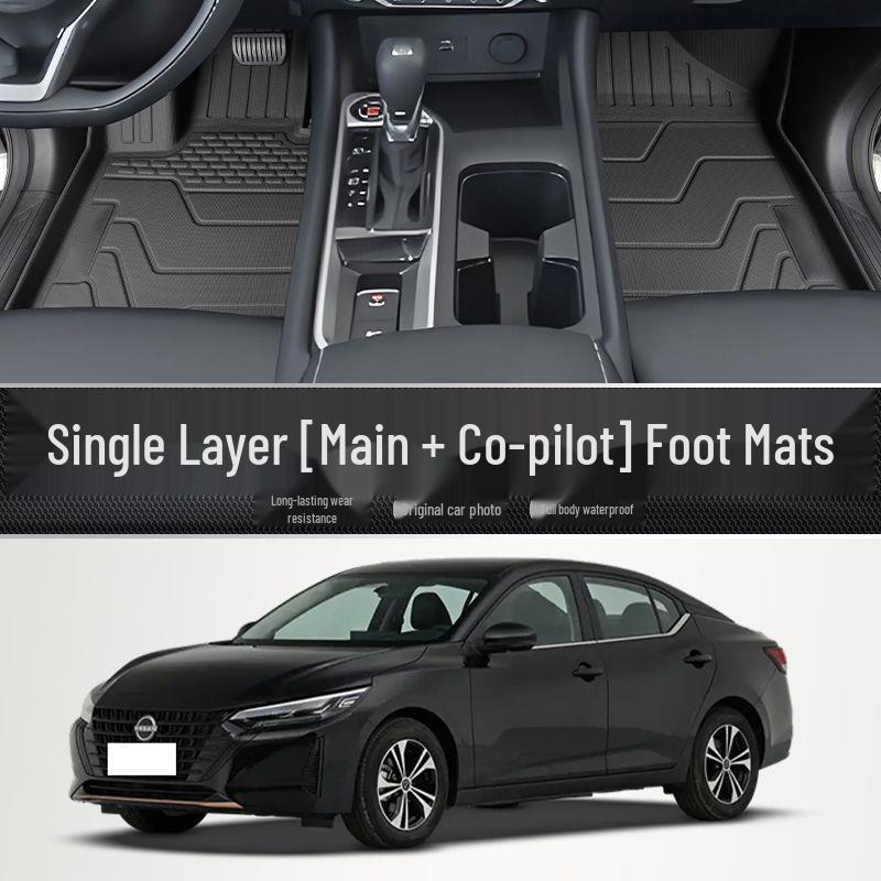 Nissan Sylphy TPE Floor Mats: 14th-15th Gen, Full Coverage Foot Mats 2006-2019 Nissan Sylphy