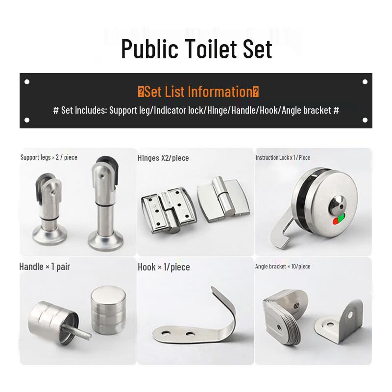 Stainless Steel Restroom Partition Support Legs