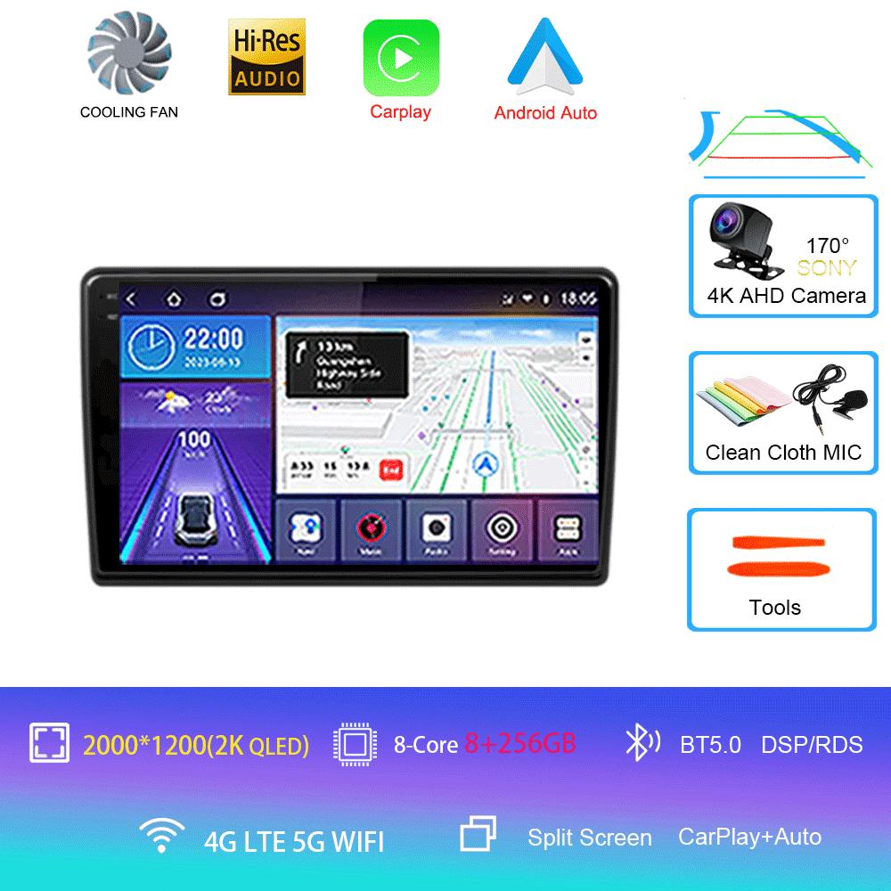 For Citroen C3 XR 2019 2020 2021 2022 Android 14 Carplay Car Radio Navigation Multimedia Player Stereo WiFi+4G Video BT DVD 2DIN