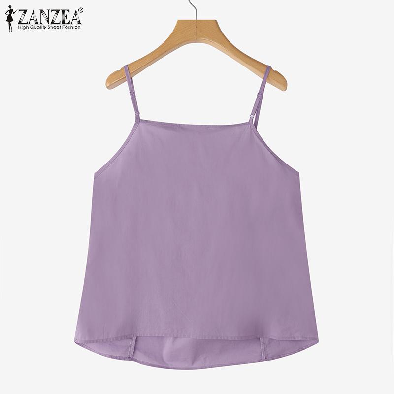 ZANZEA Women Summer Casual Straps Slip Camisoles