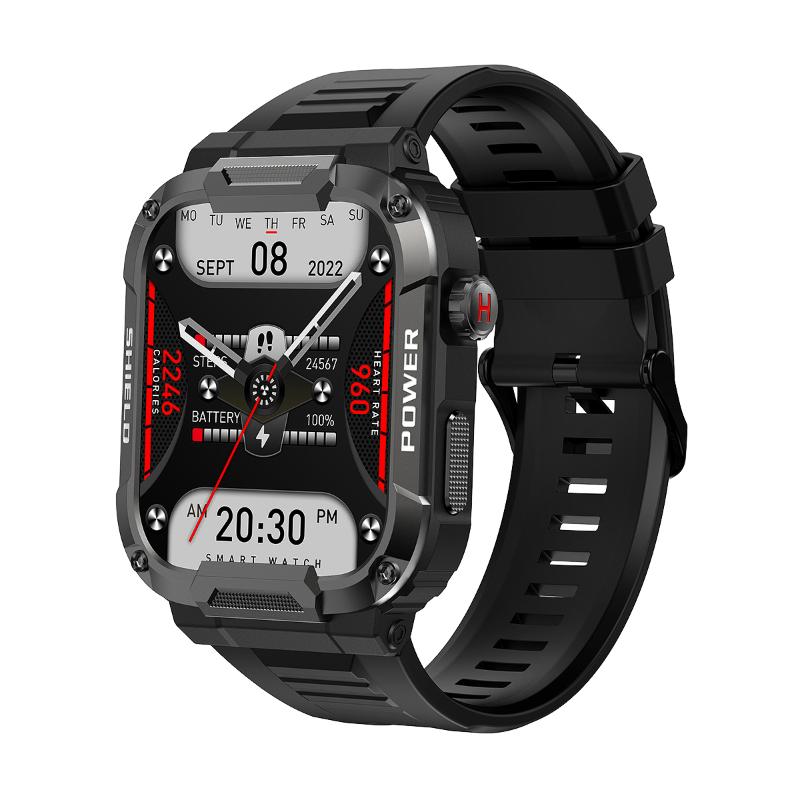 2025 Ny Smartwatch til Mænd Militær Sundhedsmonitor AI Stemme Bluetooth Opkald Fitness Vandtæt Sport Smartwatch til Xiaomi IOS Android