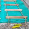 Emergency Fire Escape Wooden Rope Ladder