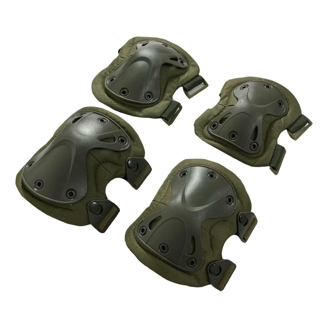 Camouflage Knie- und Ellbogenschoner-Set für taktisches Training, Radfahren und Bergsteigen