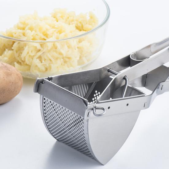 Potato Masher Food Grade Rust-proof Stainless Steel All-Purpose Manual Potato Carrot Presser for Home