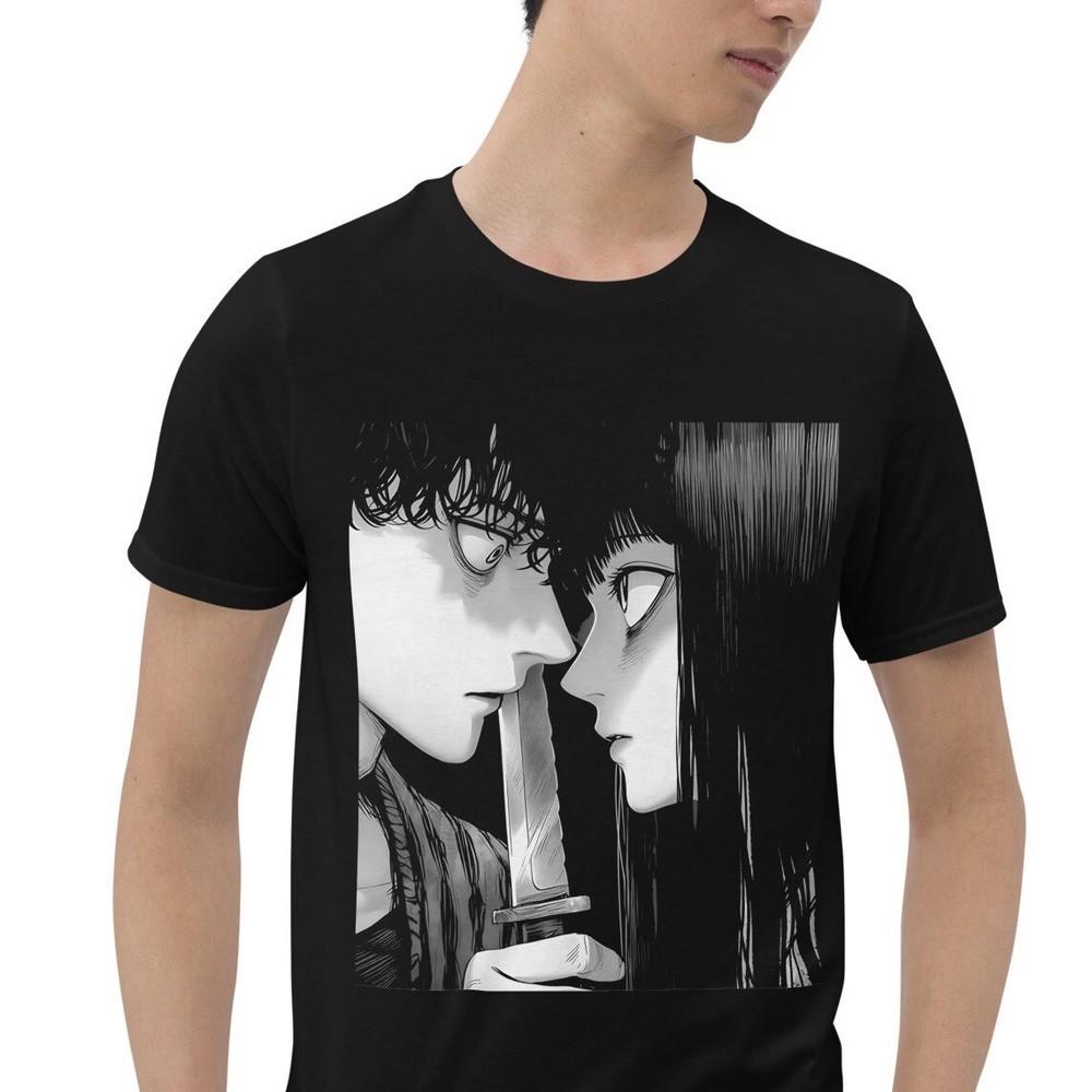 Anime Manga Murderer Creepy Gothic Goth Short-Sleeve Unisex T-Shirt