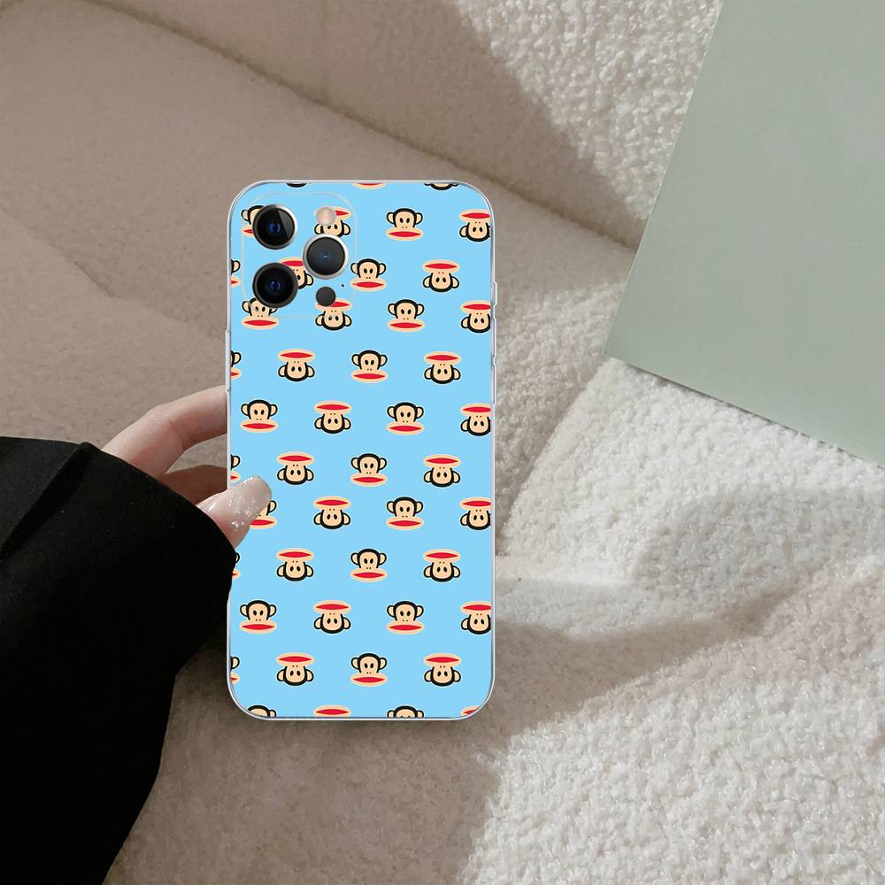 Fashion Logo P-Paul F-Frank For IPhone 17 16 15 14 13 12 Mini 11 Pro Max Transparent Case