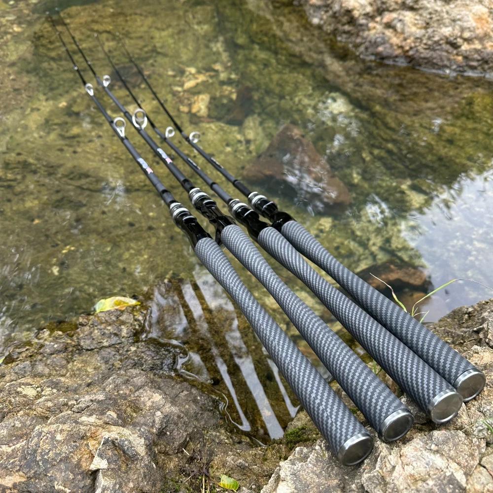 Portable 4 Section 5 Section Fishing Rod 1.8m 2.1m Carbon Fiber Fishing Rod Spinning Rod Carp Fishing Tackle