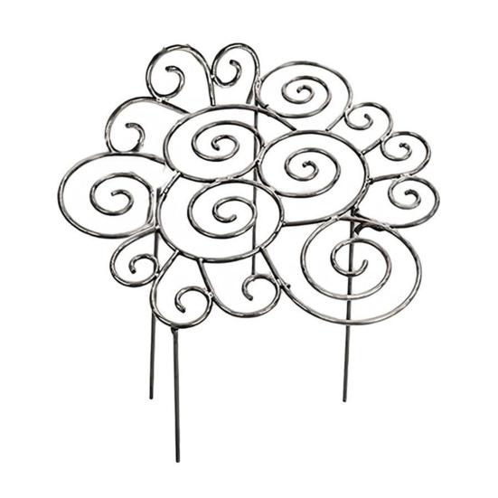 Anello di Supporto Metallico per Piante, Gabbia Decorativa a Gabbia per Peonie da Giardino, Anello Decorativo Grow-Through per Piante, Palo ad Anello Fiorito Impilabile per Piante da Casa, Dahlia, Crescita Iniziale