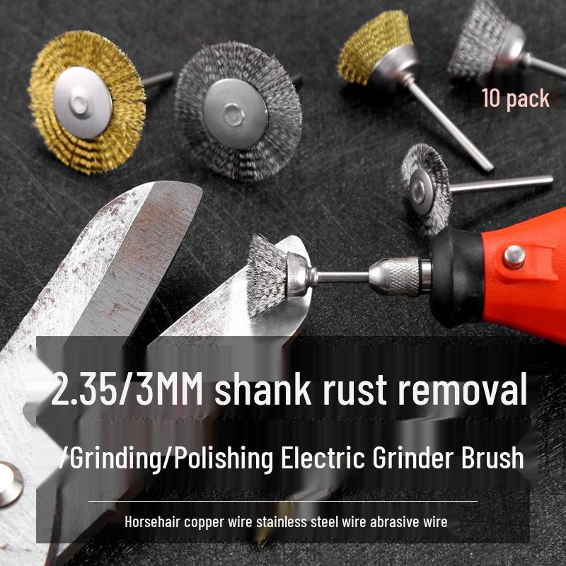 Electric Grinder Steel Wire Brush - Rust & Polishing Head for Walnut & Wenwan Grinding, Steel & Electric Brush.