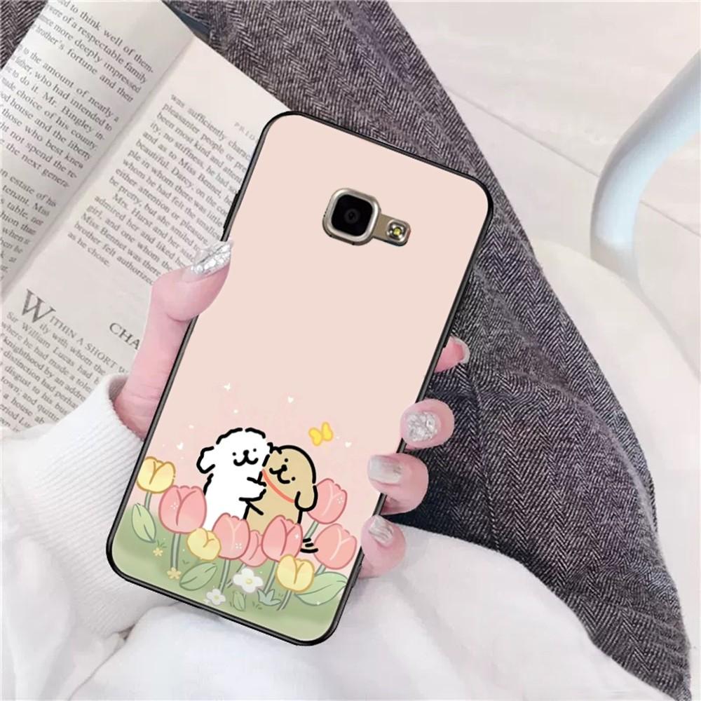 Line štěně maltézský roztomilý Pouzdro na telefon Pro Samsung A 13 21 30 31 32 51 52 53 70 pro Huawei Honor 50 60 70 pro OPPO vivo