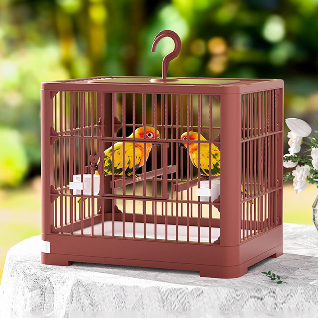 Belüfteter Villa Vogelkäfig für Innen- und Außenbereich Großer Vogelkäfig mit Futterspender Sitzstange für Wellensittiche Kanarienvögel