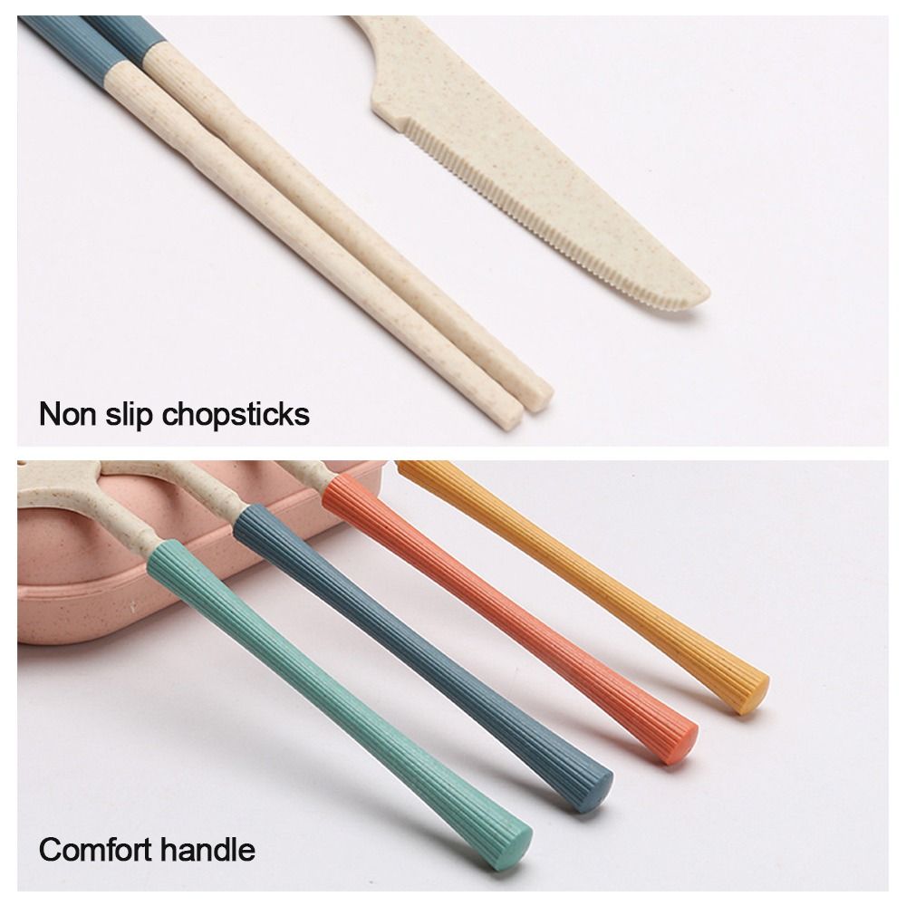 Călătorii Camping În aer liber Cuțite Furculiță Linguri Bețișoare Set Paie Set Veselă Set Tacâmuri Veselă