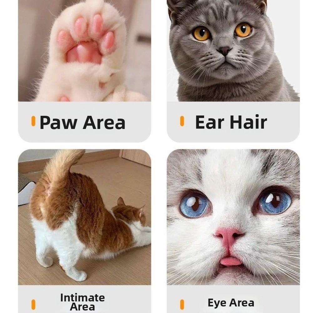 Low Noise Electric Dog Hair Trimmer Dual-Head Design Powerful Motor Cat Nail Grinder Professional USB Charging Dog Paw Trimmer