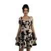 2026 European and American women's clothing explosive summer new French sleeveless printing temperament dress