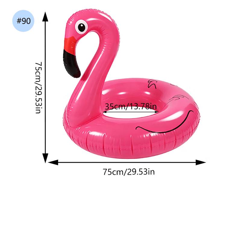 Adult Pink Flamingo Inflatable Swim Ring - 2 Pack