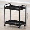 Compact Multi-layer Movable Storage Rack for Bathroom and Snacks