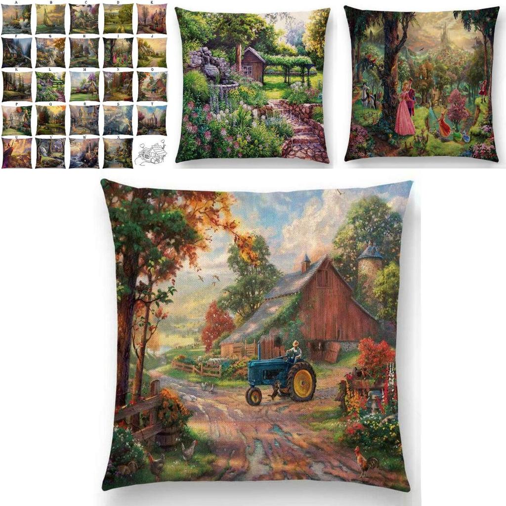 Elegant Cotton Linen Cushion Cover With Invisible Zipper For Easy Cleaning