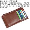 Leather Craftsman Dualline (Dualline) Slim Wallet, Coin Purse, Credit Card Case, Men's Genuine Tochigi Leather Fragment Case DU021 CA (Caramel)