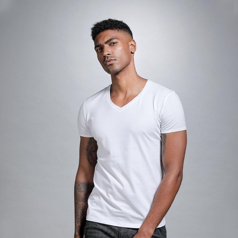 Men's Striped Cotton Blend Shirt
