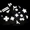 Reflective Embroidery Patches Stars Arrow Diy Accessory Clothes Bags Stickers Heat Press Appliqued Diy Sewing Crafts Applique
