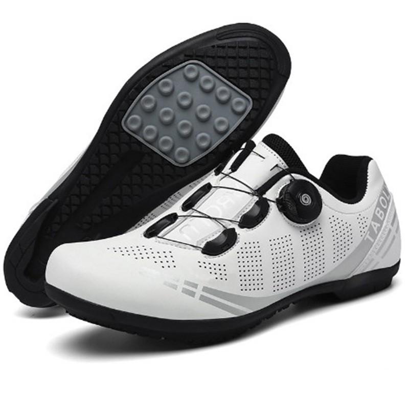 All-Season Mountain Road Cycling Shoes Men Women Breathable Rigid Sole Clipless Compatible