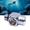 Scuba Dykning Dyk Kayaker Första Steg Högtryck 1 till 3 7/16 Adapter 3-vägs splitter för Scuba Dykning & Snorkling