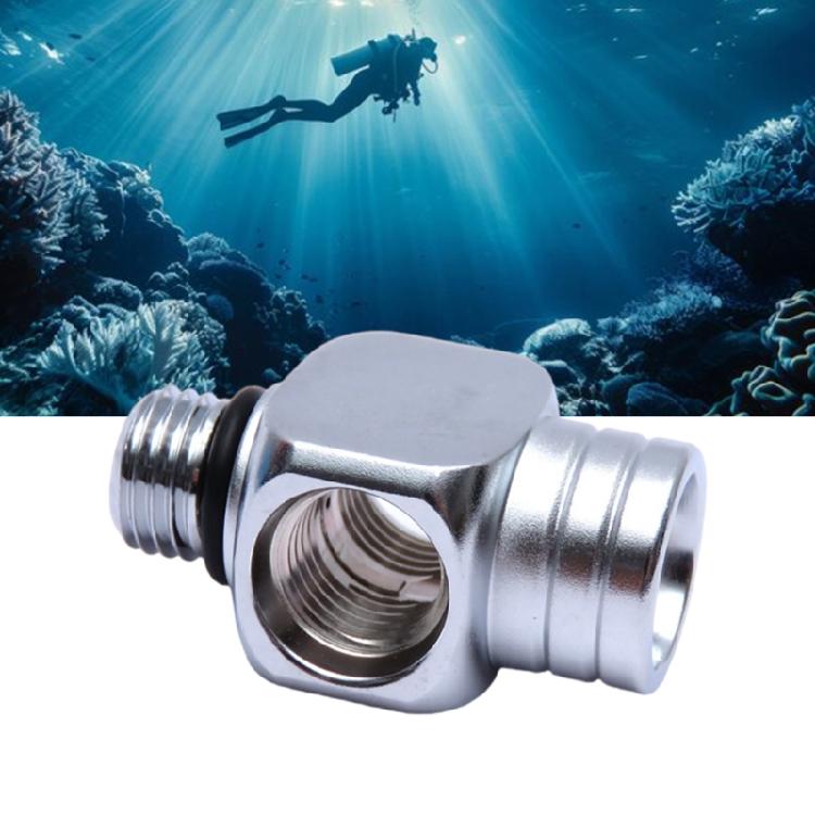 Scuba Dykning Dyk Kayaker Första Steg Högtryck 1 till 3 7/16 Adapter 3-vägs splitter för Scuba Dykning & Snorkling