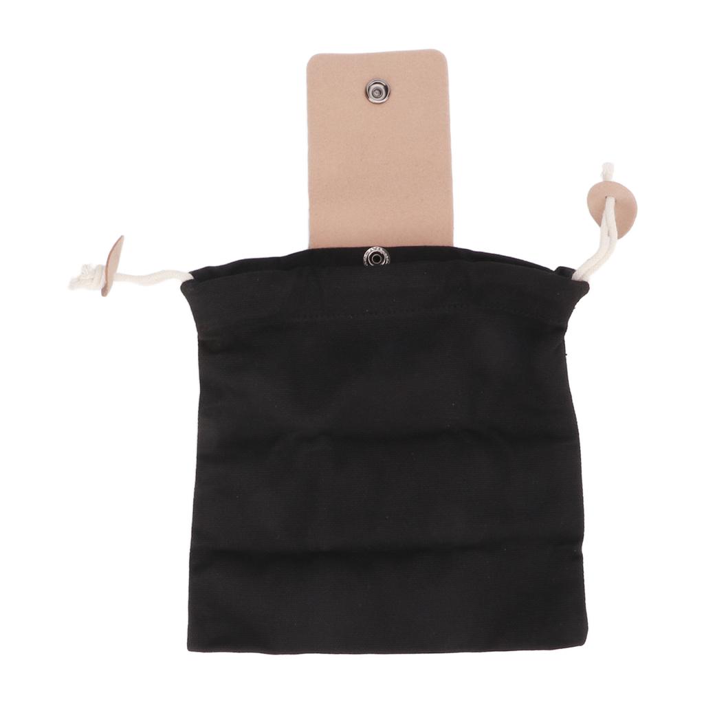 Outdoor Foraging Bags Fruit Picking PU Leather Canvas Foraging Pouch Camping Waist Hanging Tool Bag