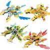 4 in 1 ninja dragon Mech Mini Model Action Figure Building Blocks Compatible Cartoon Anime Cities Kid Toys Gifts