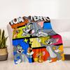 Tom and Jerry Poster Kids Room Decor Wall Art PrintBlanket Flannel Throw Blanket for Sofa, Bed, Travel, Camping, Office