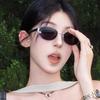 New Oval Frame Sunglasses Men Women Trendy UV400 Sun Glasses Eyewear Outdoor Driving Sports Punk Goggle Shades