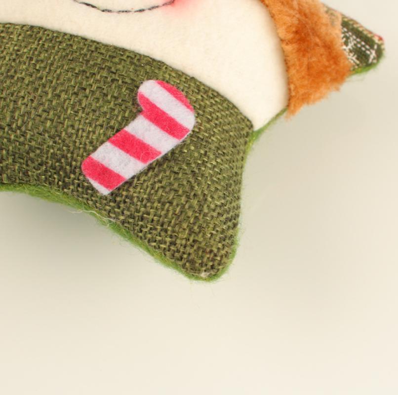 Christmas Santa Claus Elk Doll Christmas Tree Creative Decorations Pentagram Pendant Plush Toys