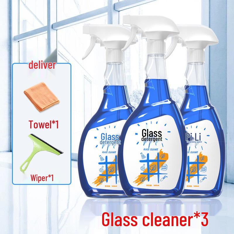 Household Glass Cleaner: Effective Window & Mirror Stain Remover