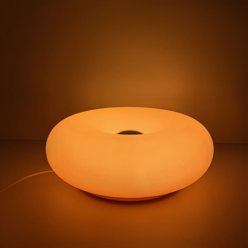 USB Plug Donut Table Lamp, Bedroom Ambient Light, Bauhaus Design, Living Room Decorative Light (non Glass)
