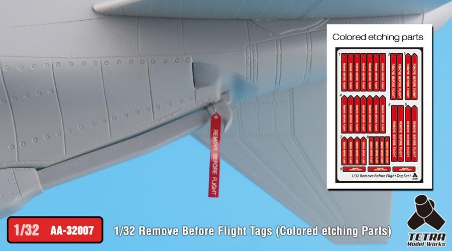 Tetra Model AA Series Remove Before Flight Tag Plastic Model Parts AA3207 1/32