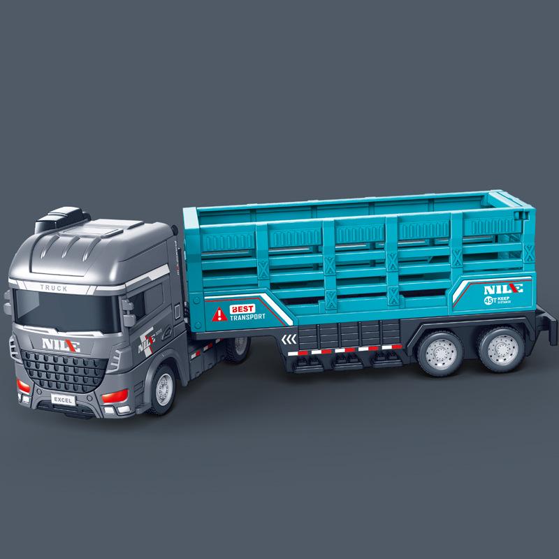 Large Inertia Toy Car: Boy's Engineering & Rescue Truck, Transport, Military, Fire & Sanitation Vehicle Models