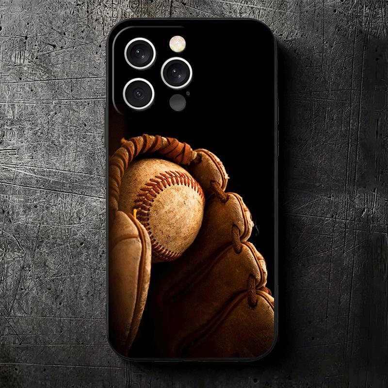 Baseball Sport Soft Phone Case for iPhone 16 16E 17 Air 15 Pro Max 14 Plus 13 Mini 11 12 7 Black Cover Back Shell